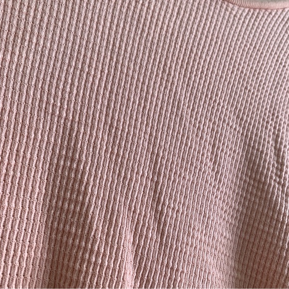 RE/DONE thermal long sleeve casual tee shirt top cotton peach Small - Picture 6 of 6